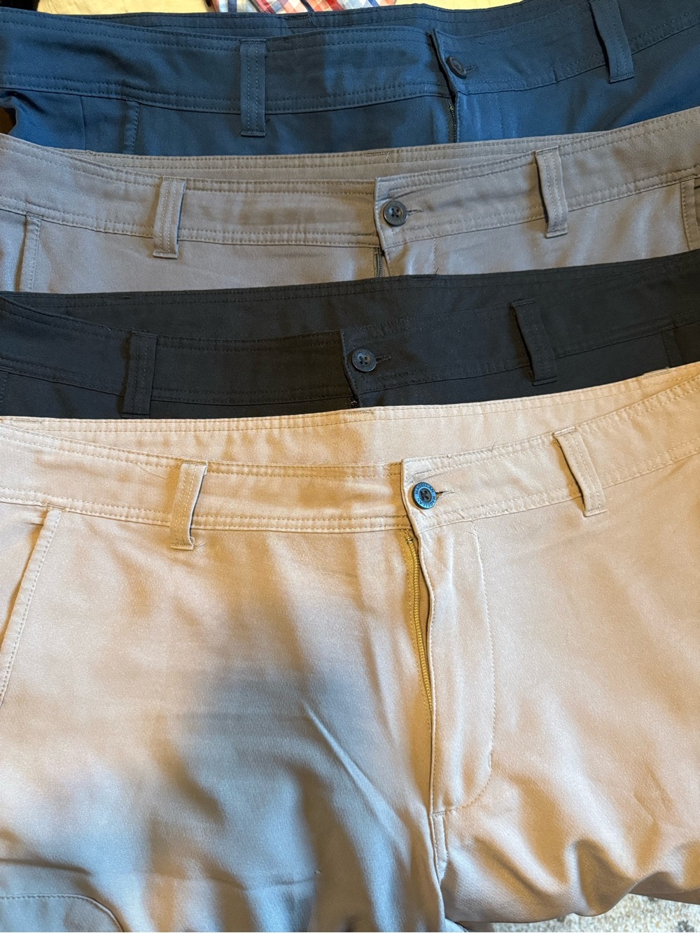Magellan Outdoors Men's Shorts in Navy, Gray, Black, and Khaki
